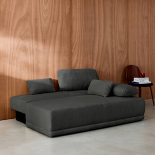 Banquette convertible 3 places velours côtelé  NELSON