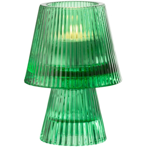 J-Line Chandelier Chapeau Verre Vert