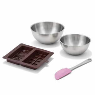 Set de 4 ustensiles de pâtisserie moule à gâteaux 2 bols et spatule Spécial créative Spécial créative Zenker  Spécial créative