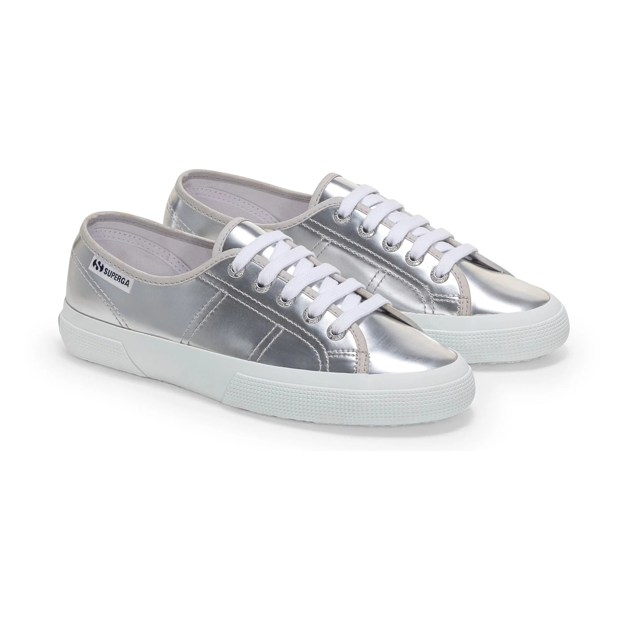 Superga - Mujer Gris - 3750 Mirror Synthetic Material Leggera