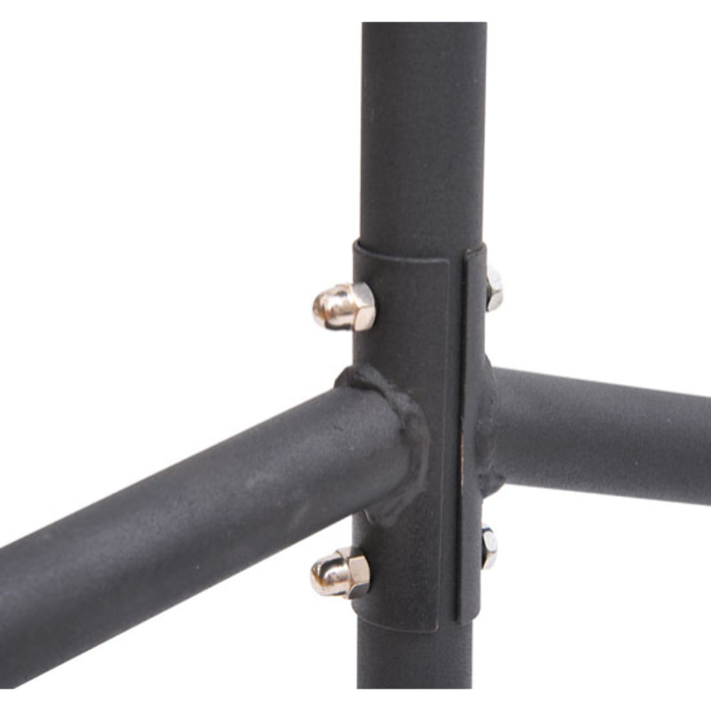 Portant tringle à vêtements acier charge max. 140 Kg dim. 150L x 60l x 170H cm noir