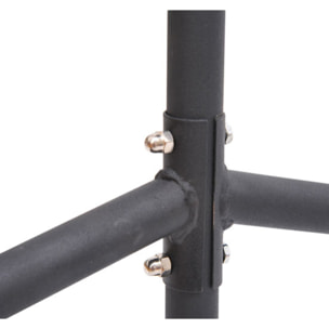 Portant tringle à vêtements acier charge max. 140 Kg dim. 150L x 60l x 170H cm noir