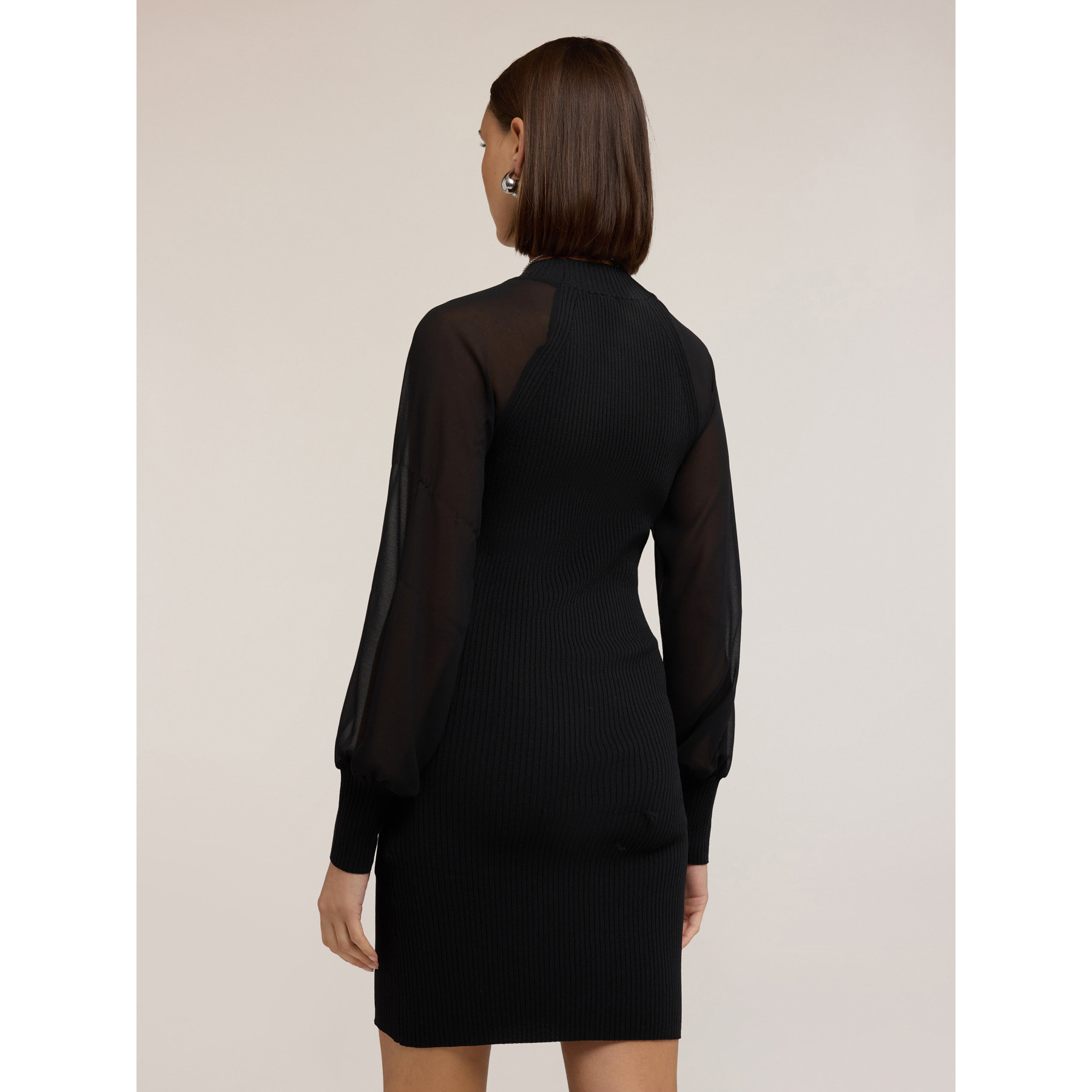 Motivi - Vestido de punto con mangas raglan - Negro