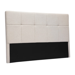 Tête de lit en tissu beige crème L160 cm CLOVIS