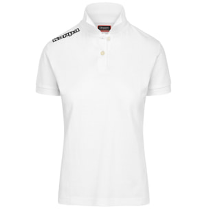 Polo Shirts Kappa Donna KAPPA4TRAINING POLO WSS SLIM Bianco