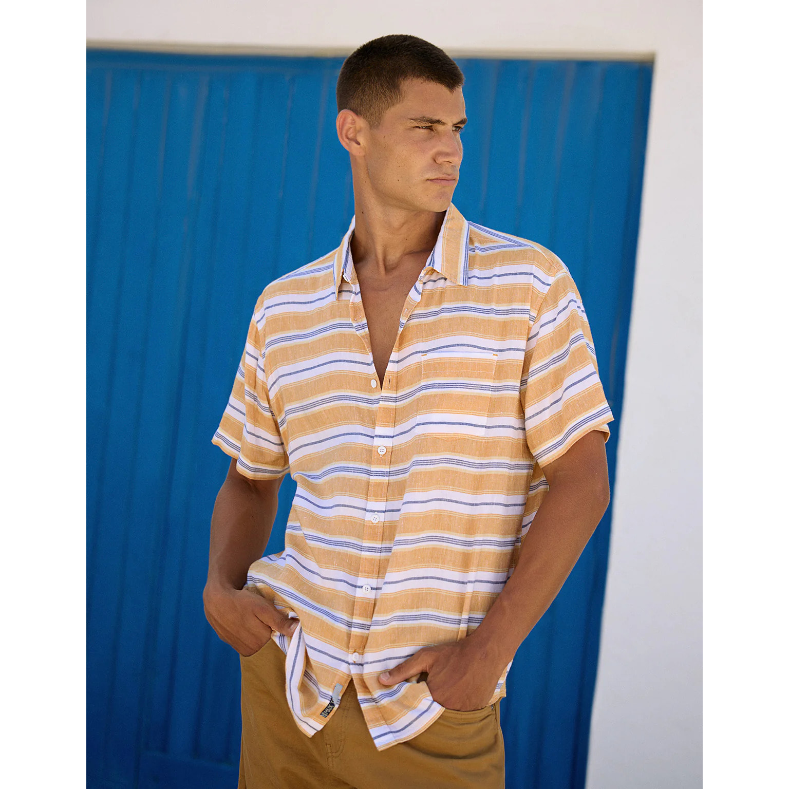 Camisa Manga Corta Amarillo - Coated