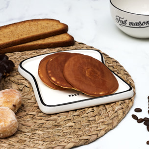 Assiette Toast Bistrot 17x16cm