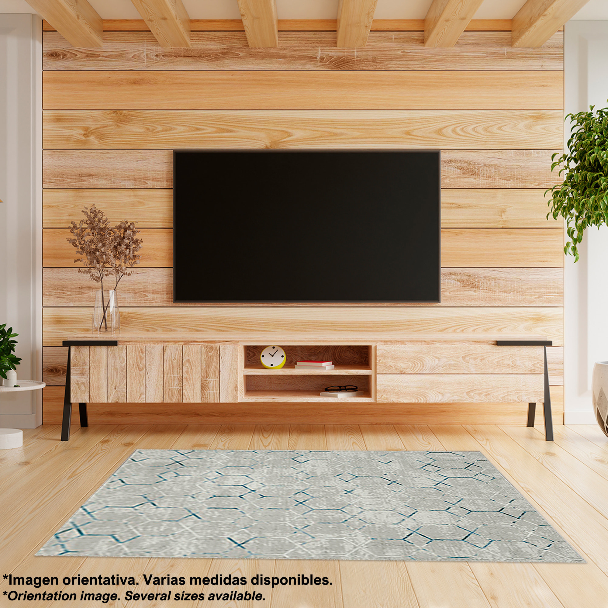 Alfombra de Poliester estampada 80 x 120cm