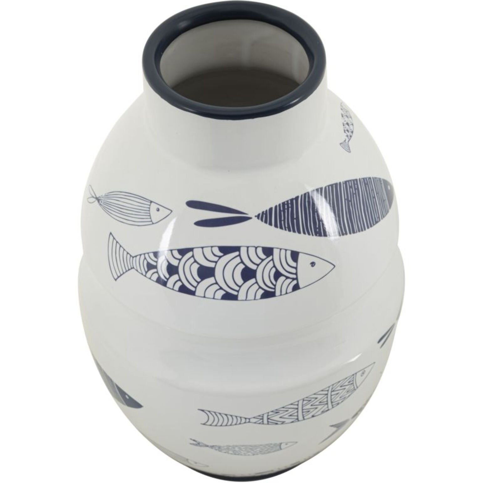 VASO CERAMICA FISH CM Ø 21X31