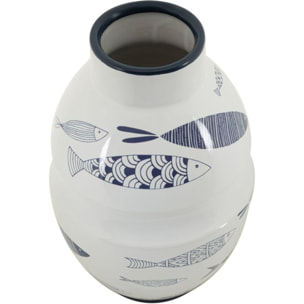 VASO CERAMICA FISH CM Ø 21X31