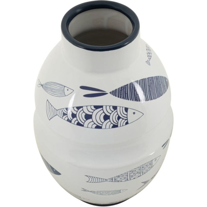 VASO CERAMICA FISH CM Ø 21X31