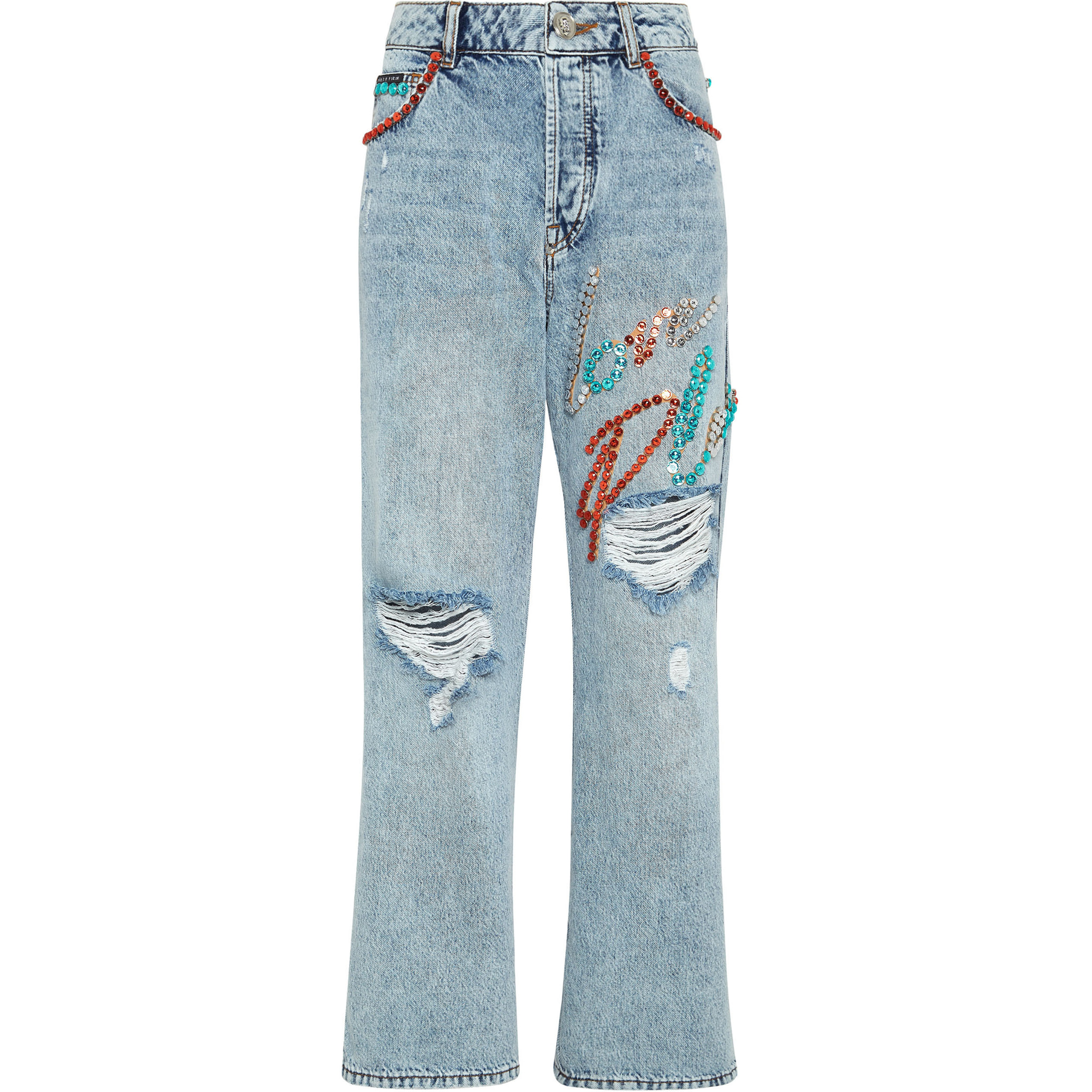 PHILIPP PLEIN Denim Trousers Loose Fit