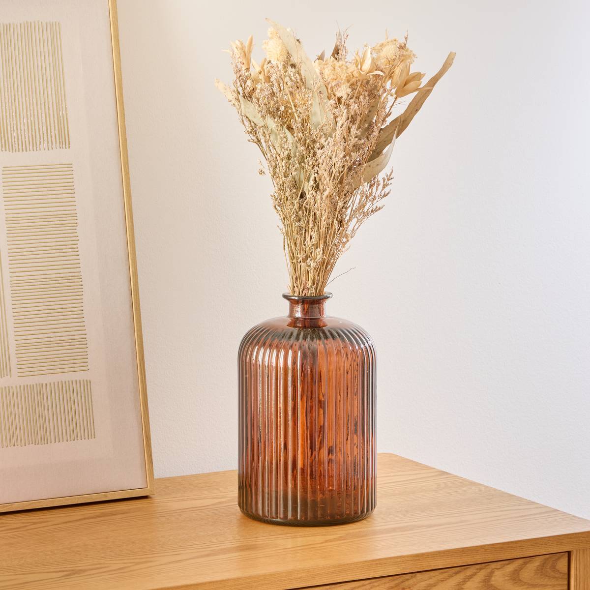 Vase Luz ambre H23cm