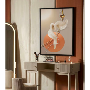 STAMPA C/LED SU TELA ABSTRACT -A- CM 80X4X120