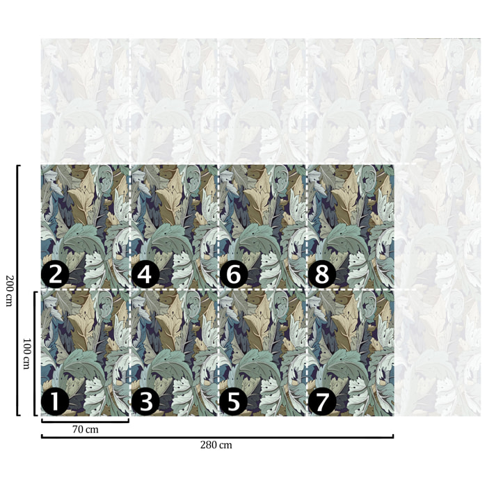 Carta da Parati Arts and Craft Vittoriana