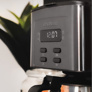 Cecotec Cafetera de Goteo Coffee 56 Time 800W de Potencia Programa tu café Acero