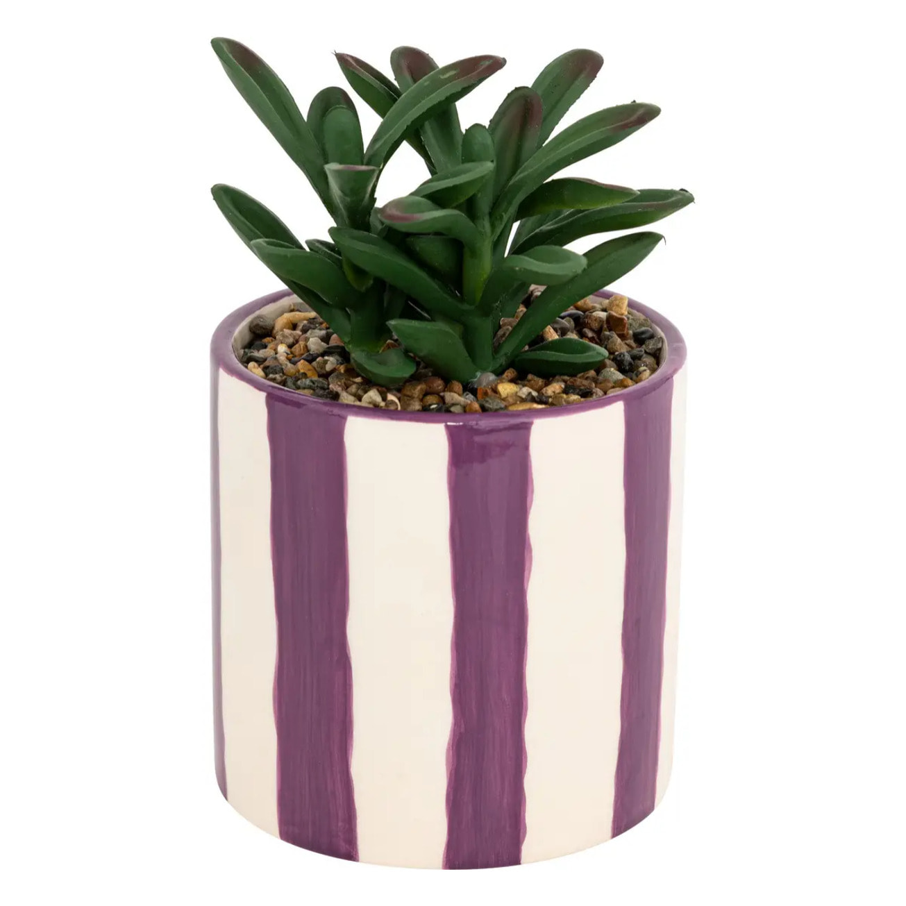 Plante artificielle Deep Purple pot céramique H16cm