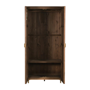 Armoire penderie en bois recyclé brun QUEENSTOWN