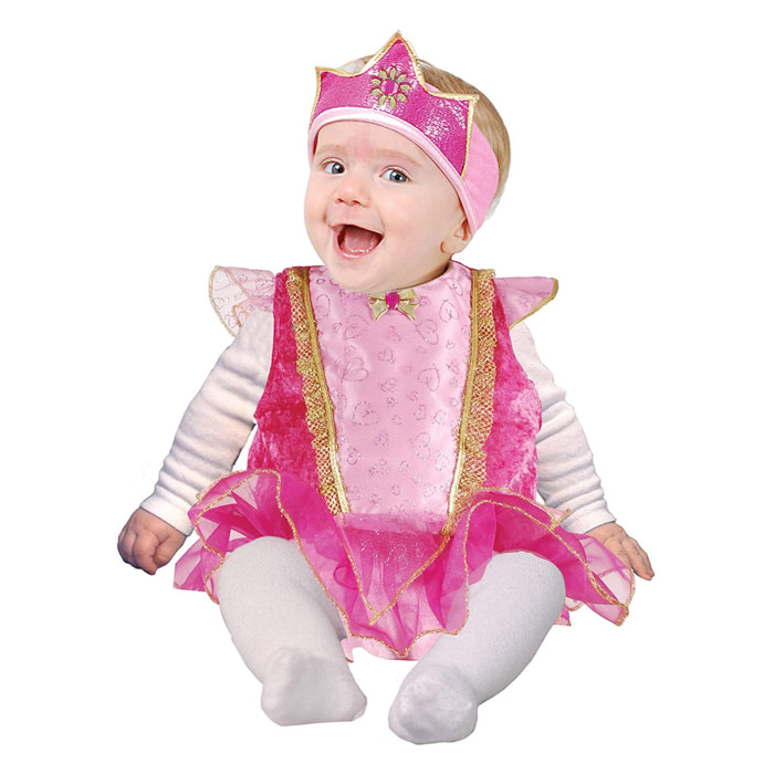 Costume Pagliaccetto Travestimento Principessina Bambina