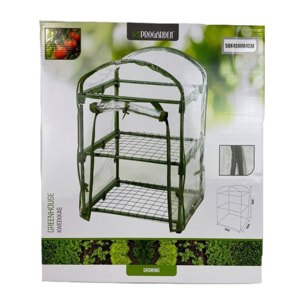 Well home invernadero de 2 niveles con marco de metal 50x45x84cm