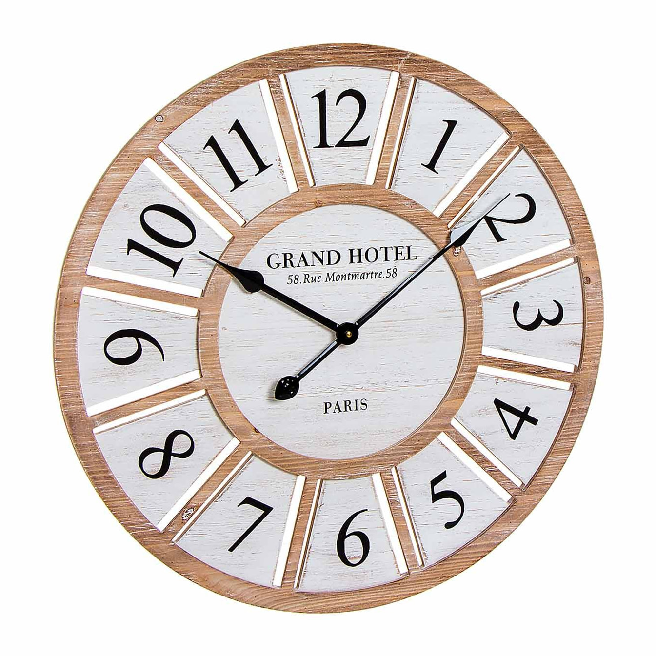 Horloge murale bexon bois 63cm