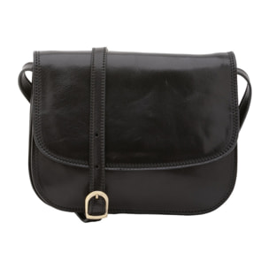 Borsa a tracolla da donna - Modello False - Vera pelle - 27.0 x 20.0 x 12.0 cm