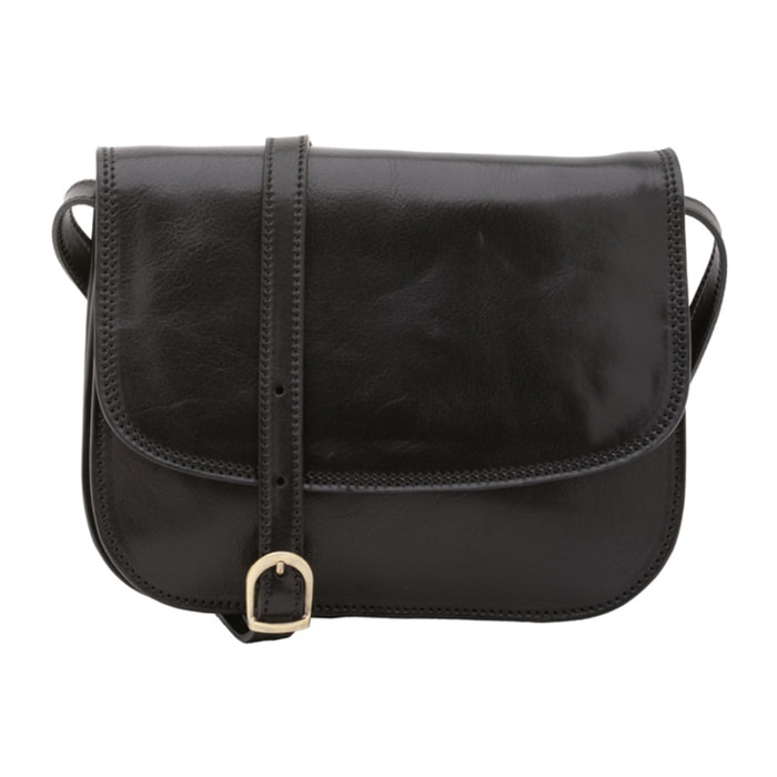 Borsa a tracolla da donna - Modello False - Vera pelle - 27.0 x 20.0 x 12.0 cm