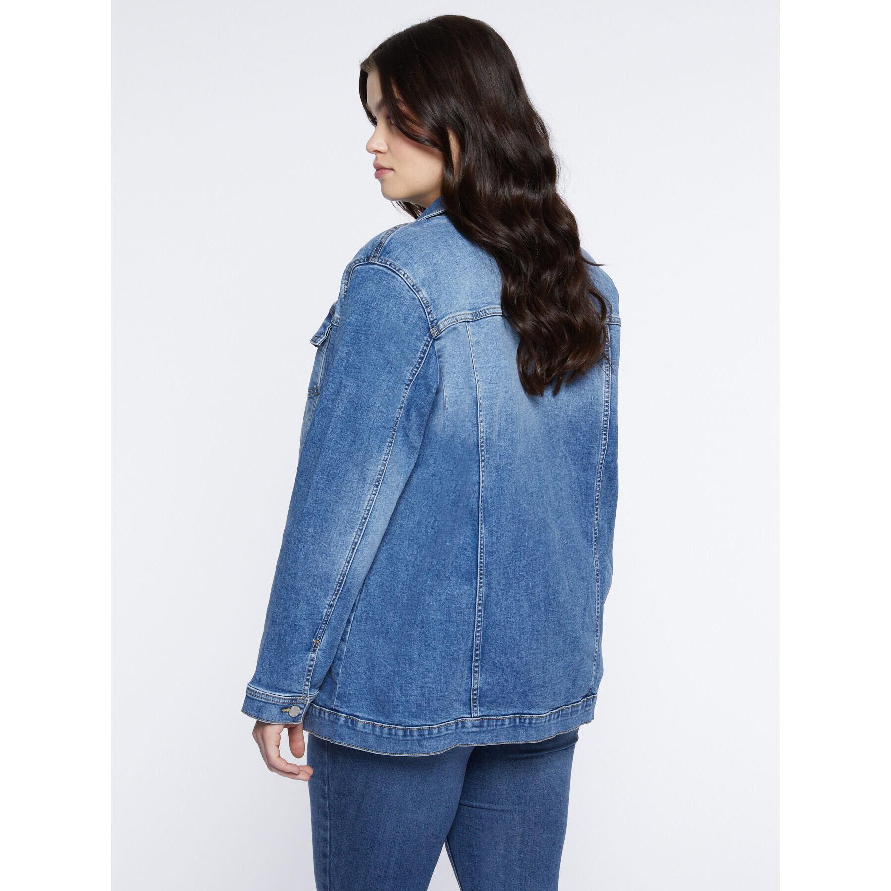 Fiorella Rubino - Chaqueta vaquera oversize - Light - blue