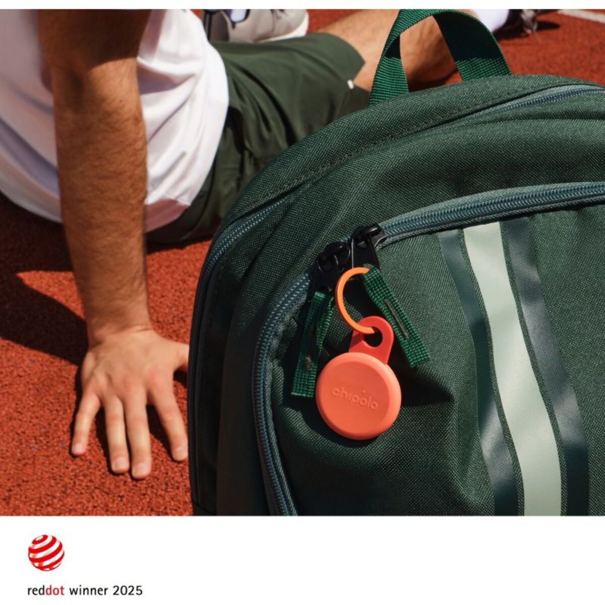 Tracker GPS CHIPOLO Loop rechargeable USBC rose corail