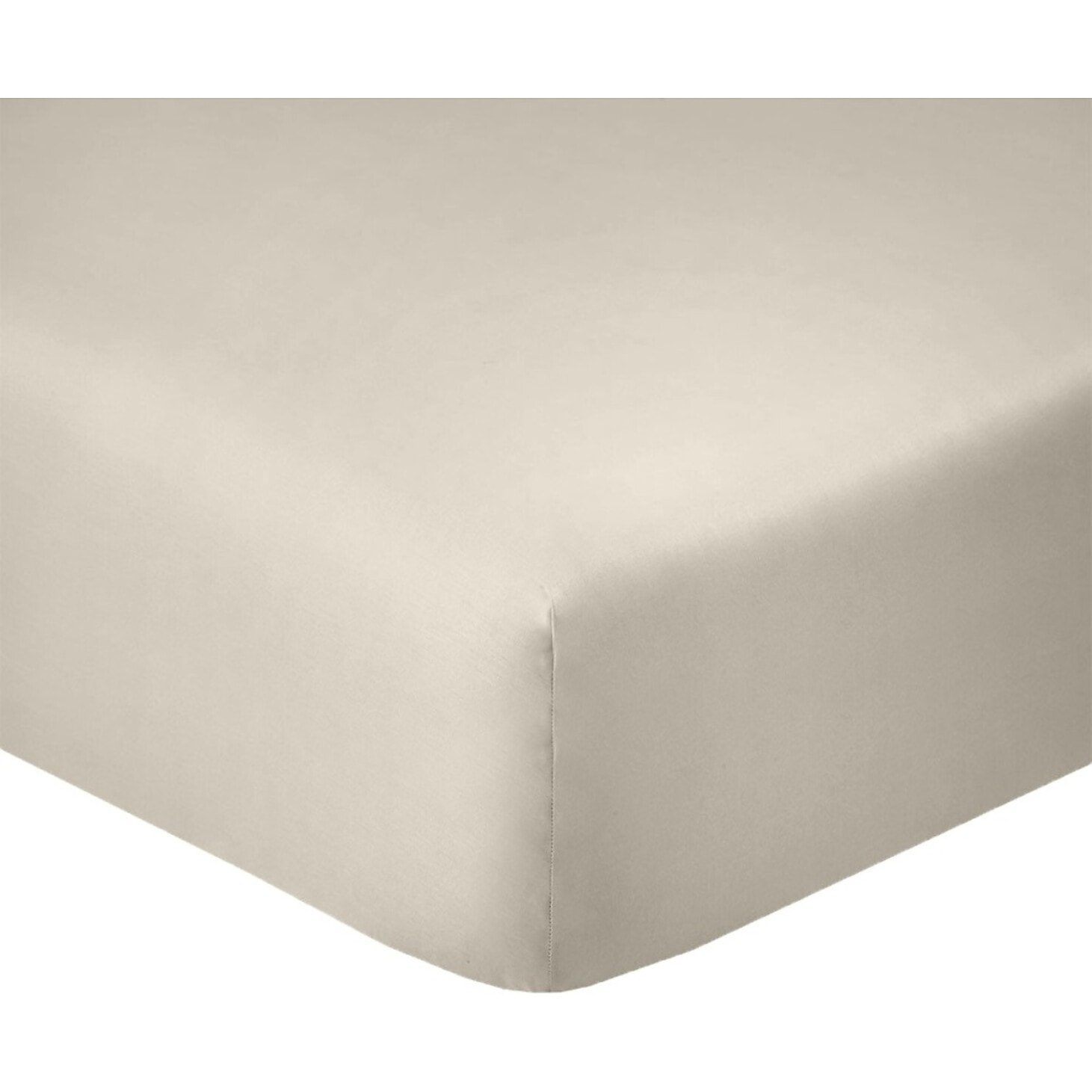 Drap Housse - Bonnet 35cm 100% Coton 57fils Ivoire
