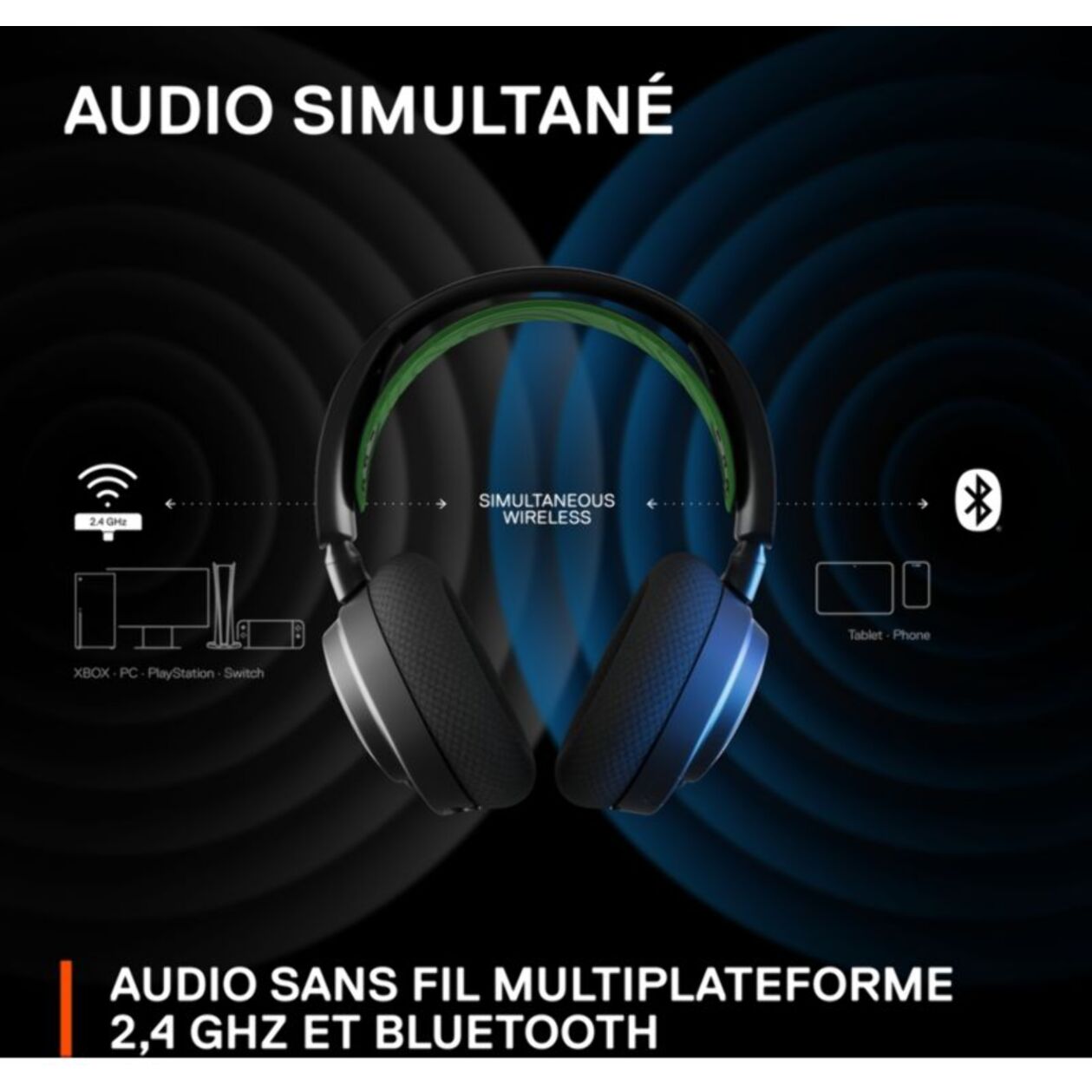 Casque gamer STEELSERIES ARCTIS NOVA 7X WHITE