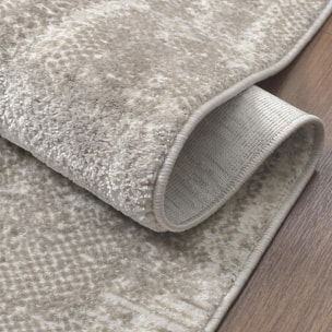 Tapis salon et chambre tissé motif faux uni KODU