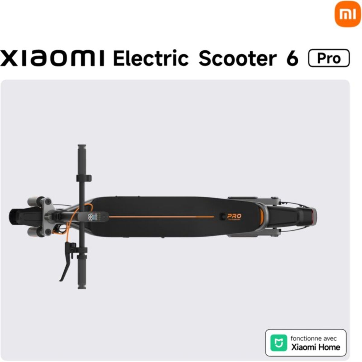 Trottinette électrique XIAOMI Electric Scooter 6 Pro Noir