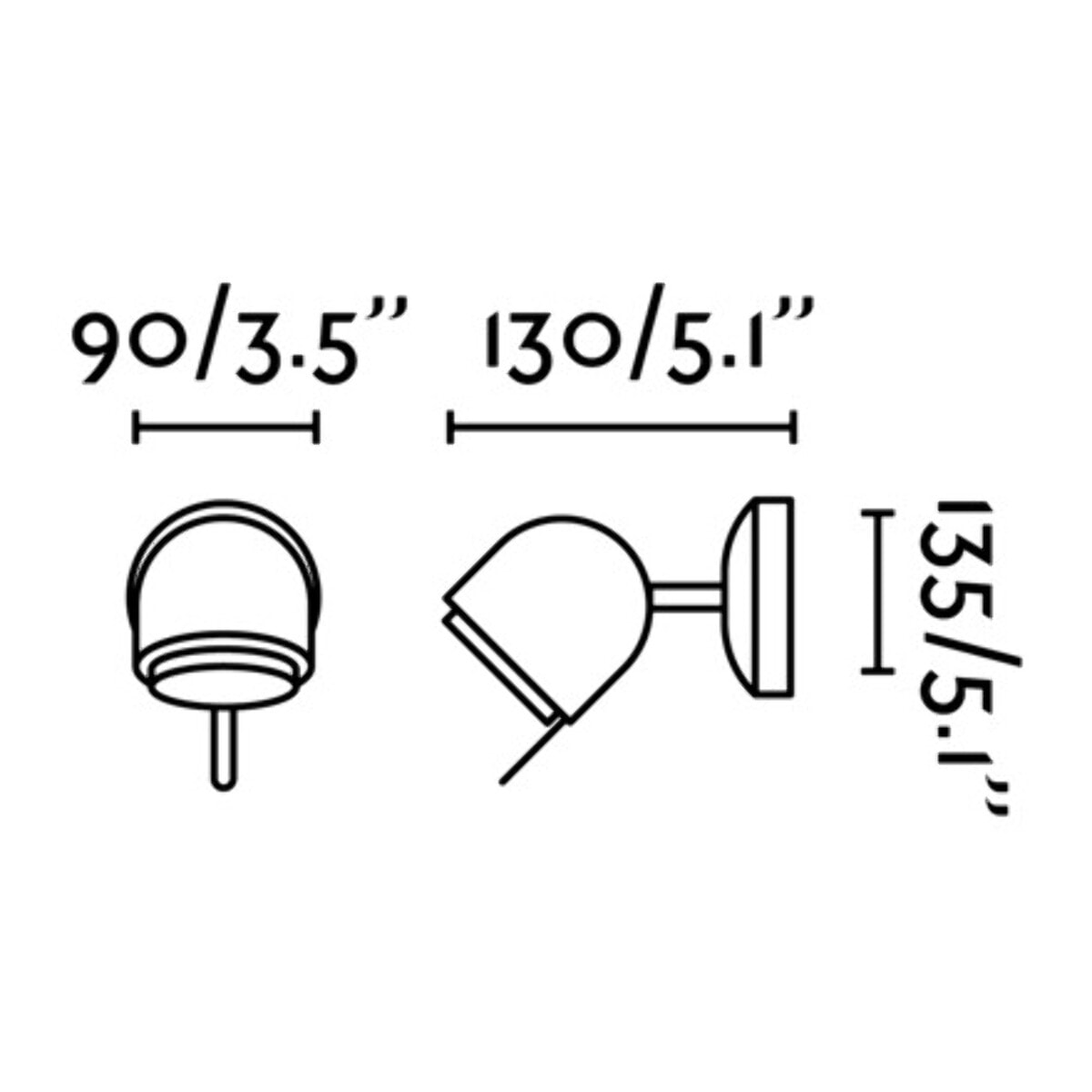 STONE Lampada da parete grigio pietra