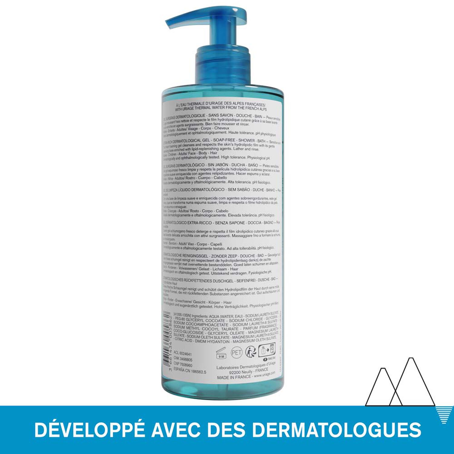 Gel Surgras Dermatologique - Moussant Nettoyant