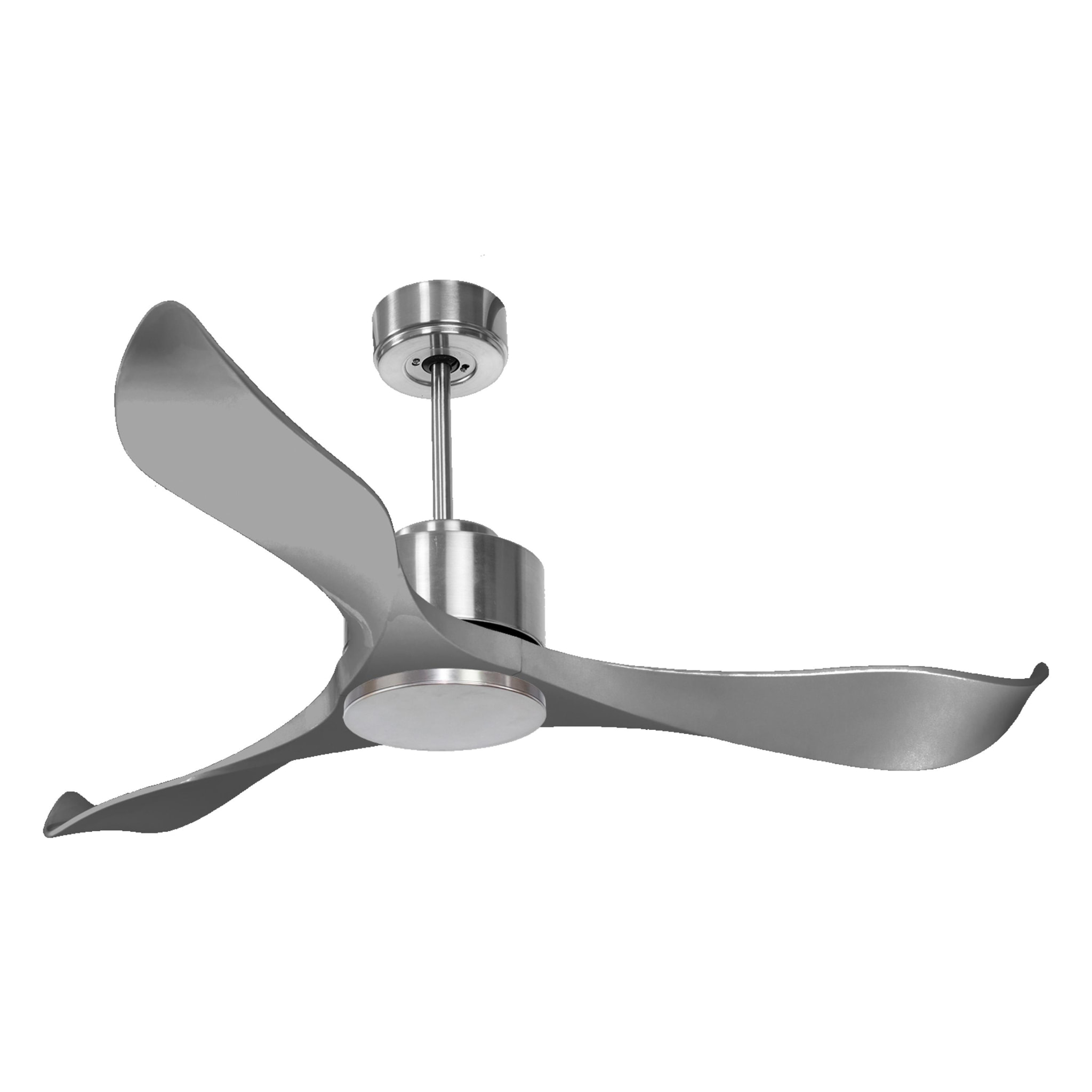 Ventilateur de plafond ø132 cm avec Wifi Réversible Hypersilence 40   W argent