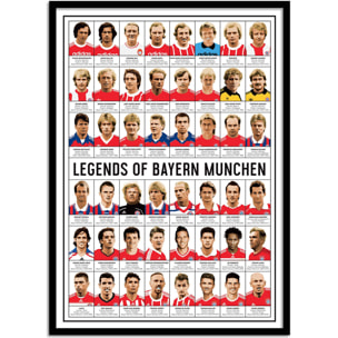 Affiche - Legends of Bayern Munchen - Olivier Bourdereau