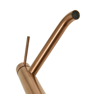 Aurum mitigeur lavabo haut 30,8 cm en acier inoxydable, à levier, sans vidage, or rose brossé (SATBAUR285BRG)