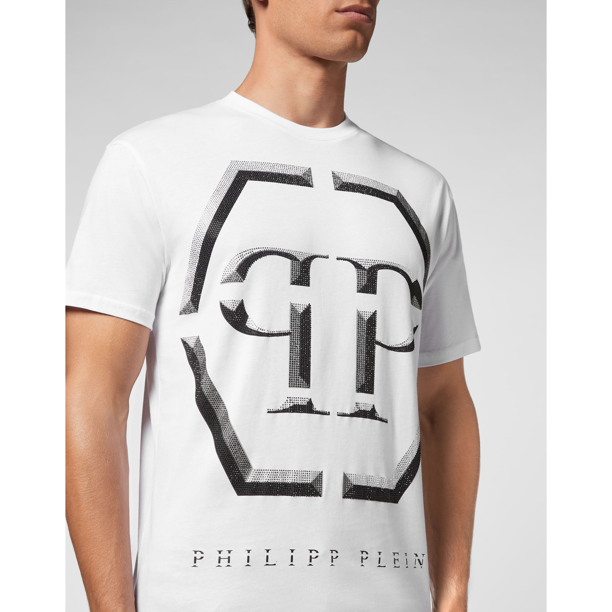 PHILIPP PLEIN Camiseta de cuello redondo y manga corta