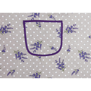 Set 2 Pezzi Grembiule Cucina Con Tasche 100% Cotone Disegno Mini Camargue