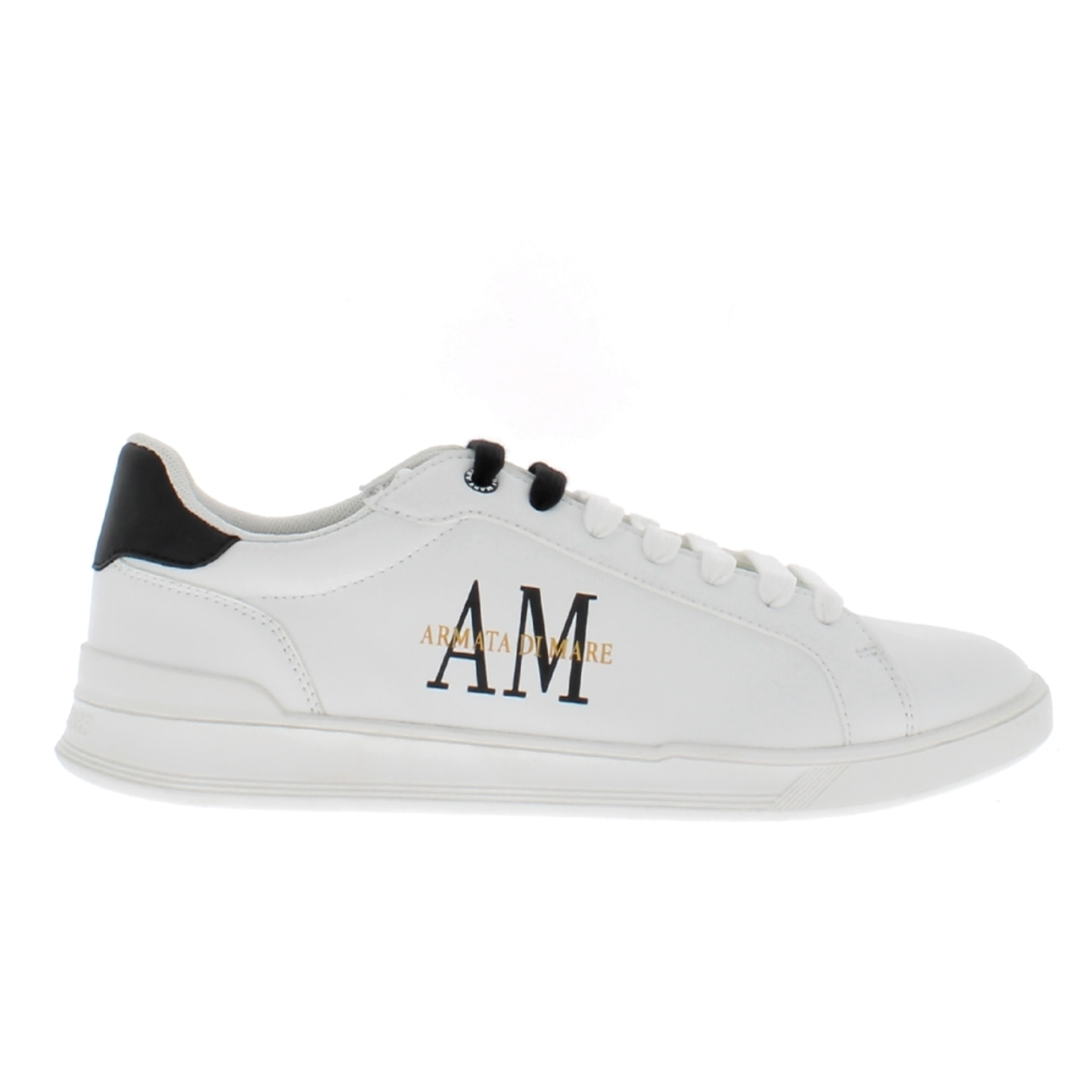 Armata di Mare Scarpe Uomo Sneakers Casual Stringate Basse con Soletta Rimovibile in Memory Foam AMU S24D545 Off White Black