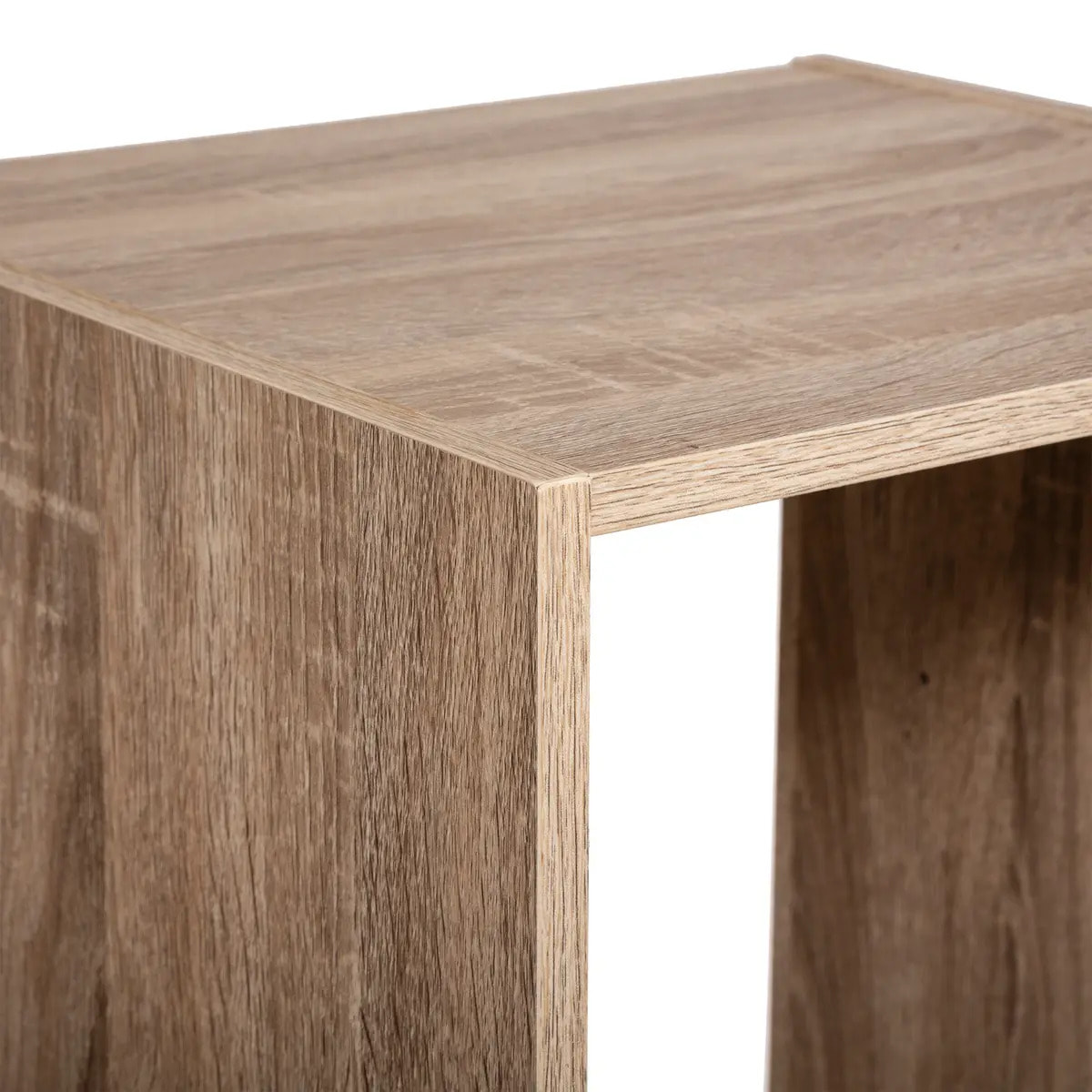 Étagère colonne 4 cases Effet chêne naturel Mix N' Modul