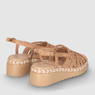 Sandalias de Piel - Cuero - Tacón: 5 cm