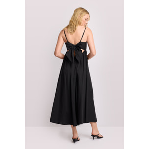 Kocca - Abito con fiocco sul retro Donna, Tinta unita, Scollo ampio