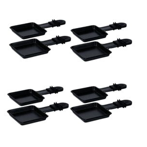 Ensemble de 8 poêlons à raclette Rotel Swiss Tradition