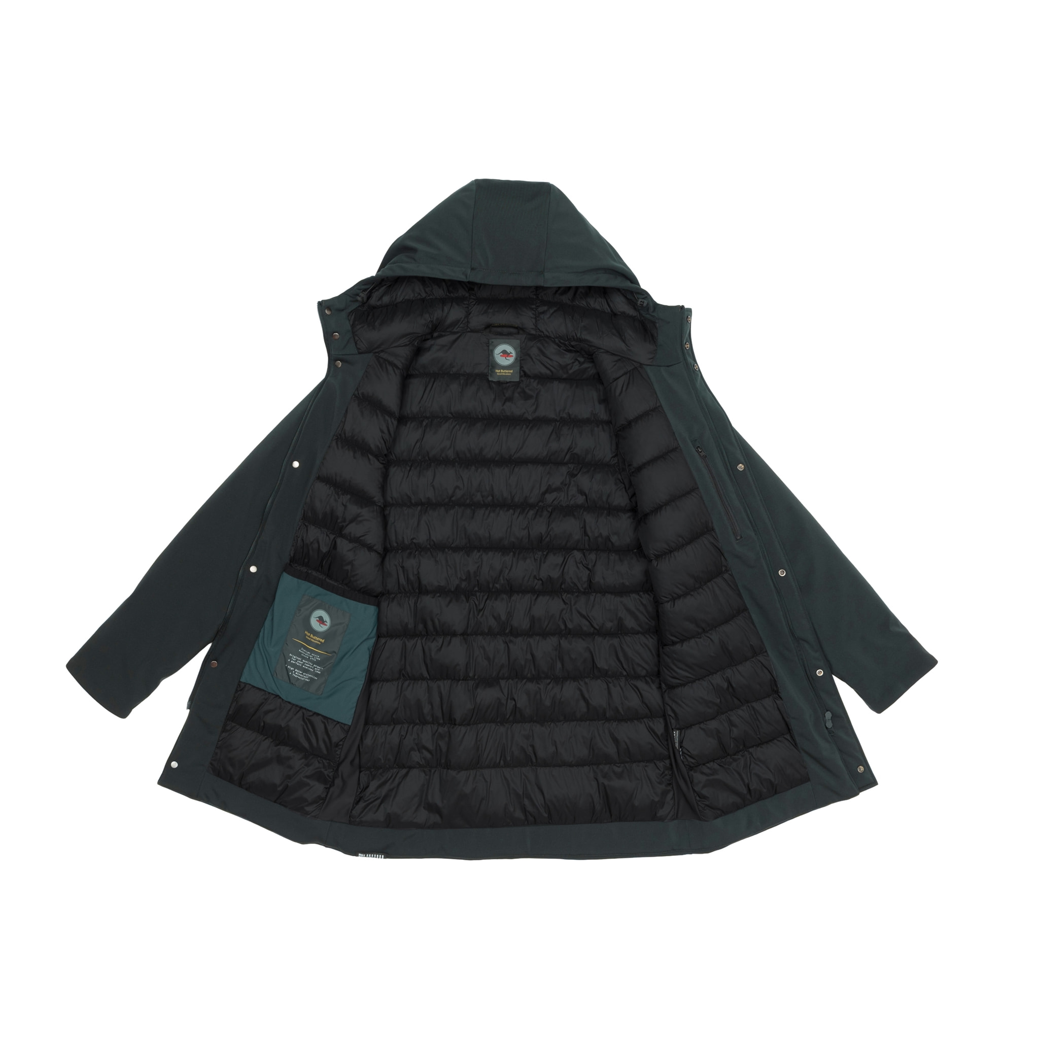 Chaqueta Hot Buttered térmica impermeable Khangar verde