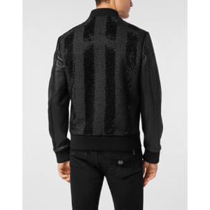 PHILIPP PLEIN Bomber de cuero