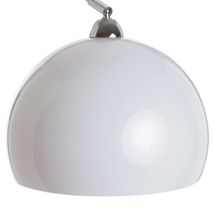 Lampadaire arc "Geda" blanc - socle en marbre H185 cm