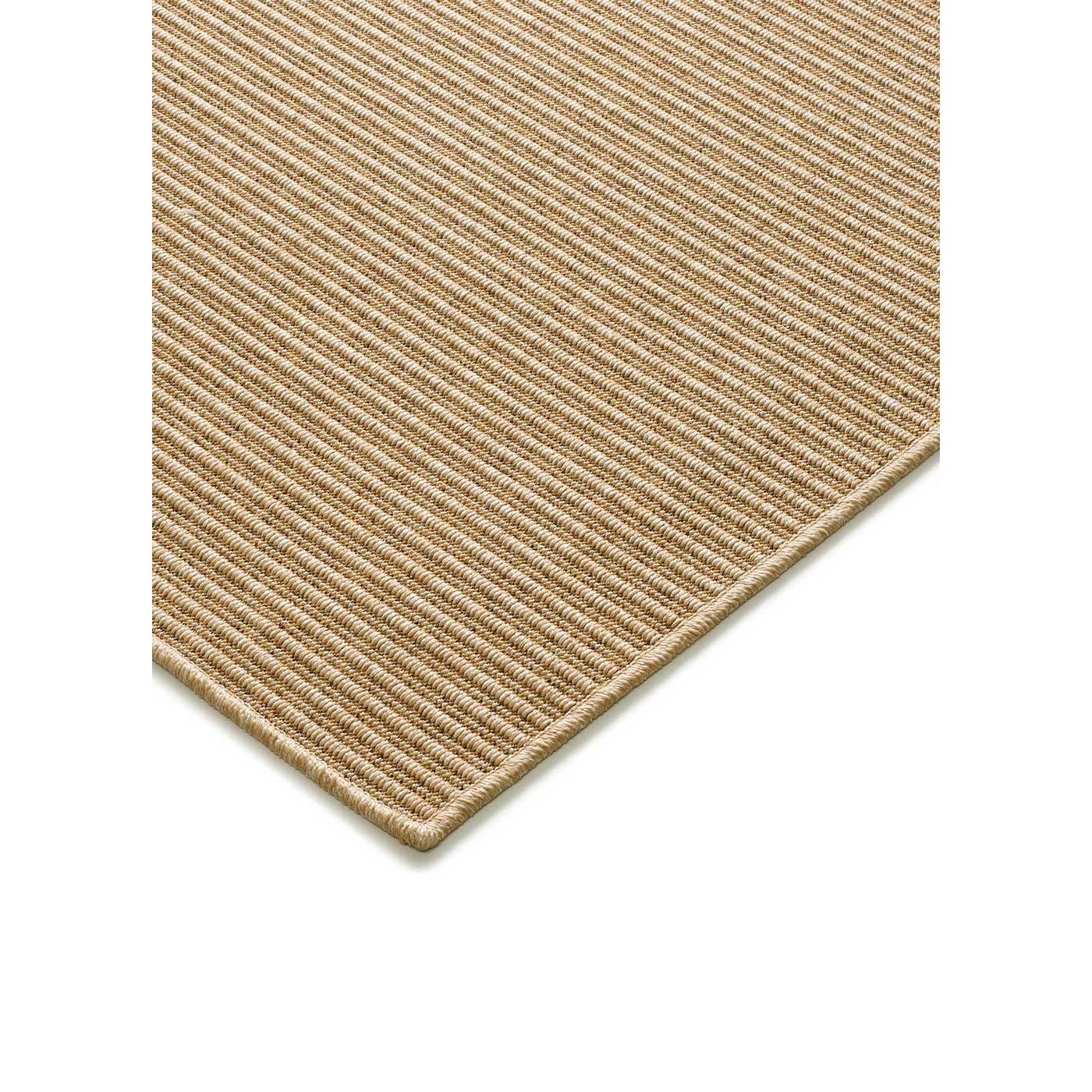 NATURA Alfombra de pasillo exterior natural en beige, 48x200