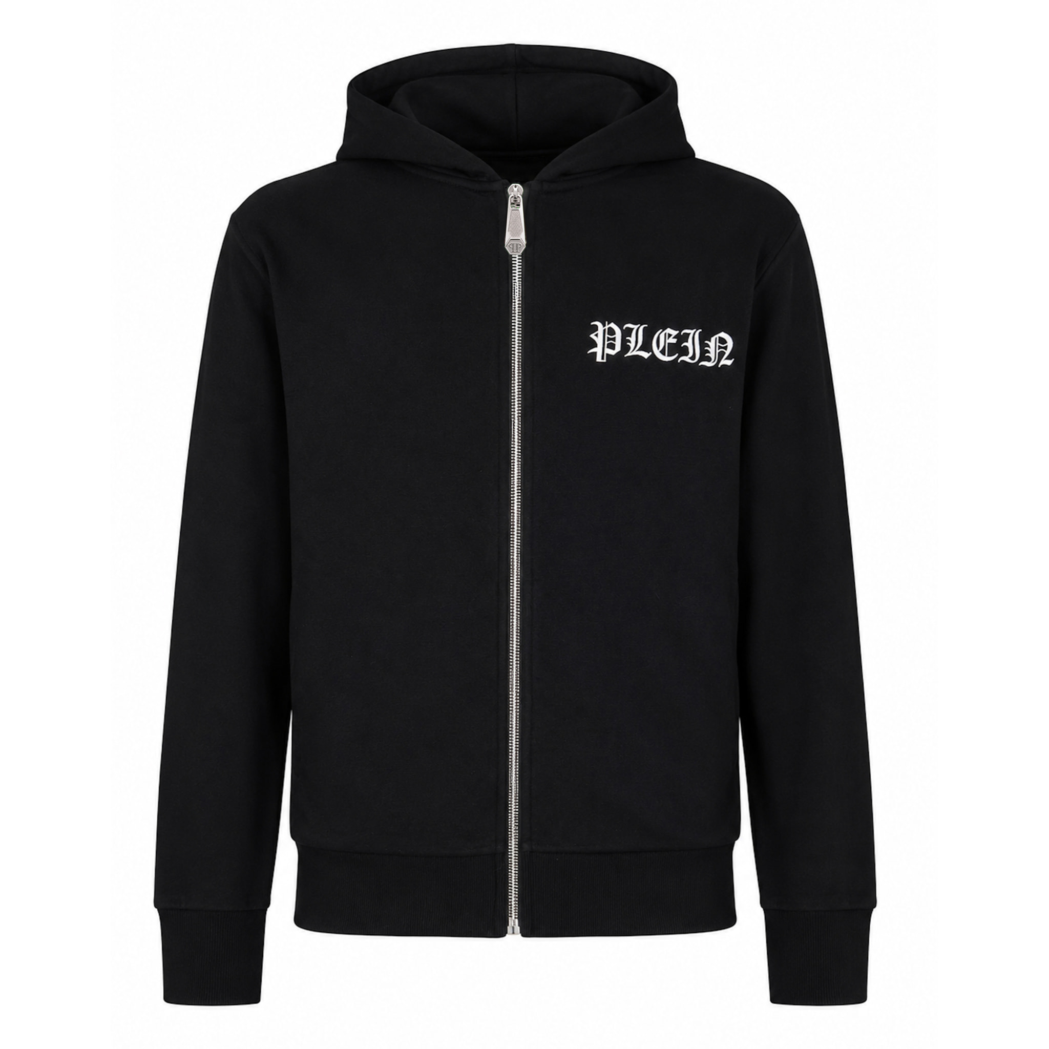 PHILIPP PLEIN Felpa con zip e cappuccio SKULL
